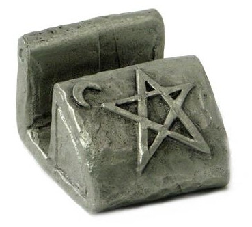 wiccan gift - pentagram card holder