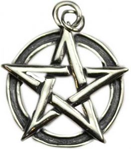 sterling silver pentagram necklace